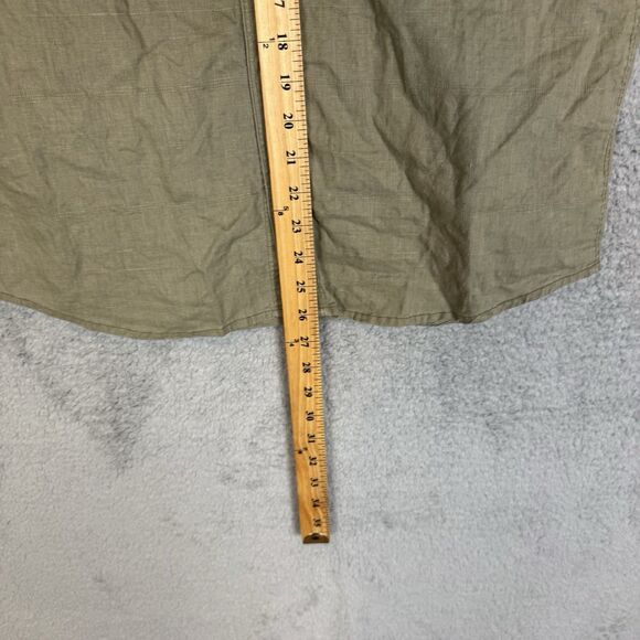 Outdoor Research Shirt Mens Small Green Short Sleeve Button Up Hemp Blend - Picture 6 of 8